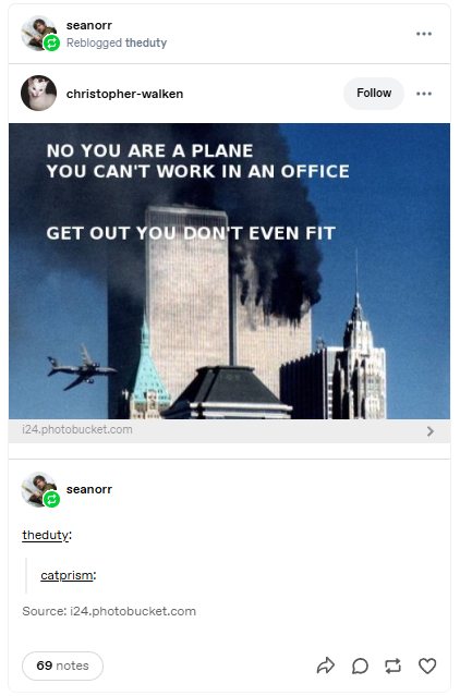 Making fun of 9/11