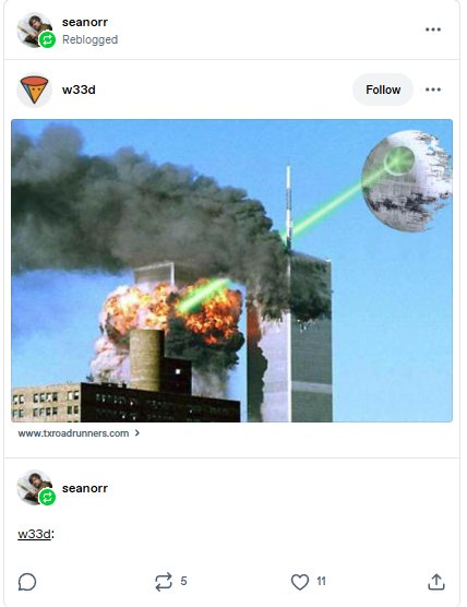 Making fun of 9/11