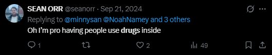 Avid drug user