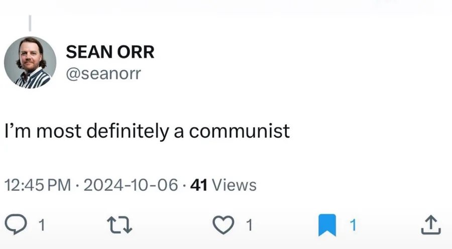 “I’m most definitely a communist”