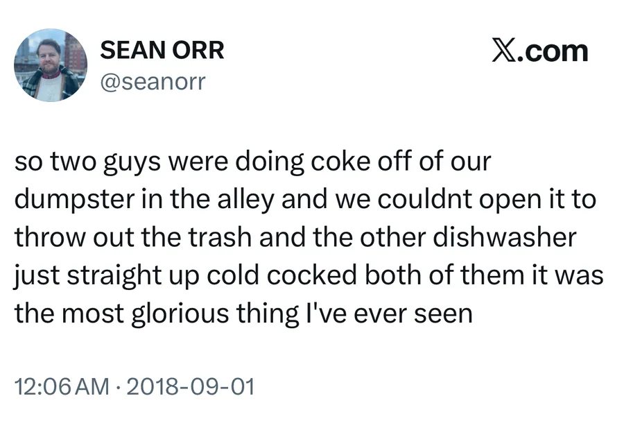 Dishwasher “cold cocked” two men