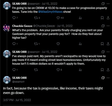 Progressive property-tax rates would benefit his parents
