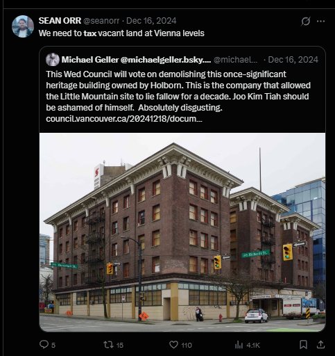 Vacant land tax