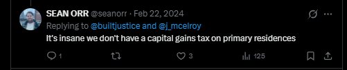 Capital gains on primary residences
