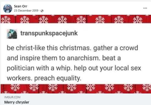 Be like Christ, beat politicians with a whip
