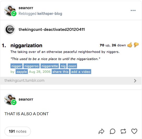 “Niggarization”
