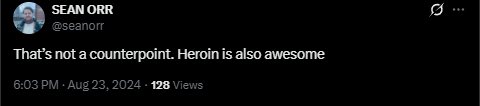 Avid drug user